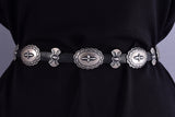Vintage Navajo Stamped Concho Belt By Harry Morgan 5L11O