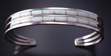 Silver & Opal Zuni Inlay Bracelet by Anson Wallace 5D18S