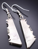 Black Pyrite - Gold and Black - Navajo inlay Earrings by Steve Francisco - 6K02O