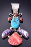 MulitStone Insect Pendant Navajo Handmade 3J22Y