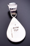Silver & Turquoise Multistone Navajo Inlay Pendant by TSF 3L08N