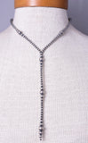 18 inch Navajo Silver Pearls Lariat Necklace - 5L23T