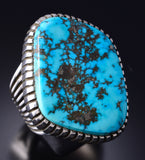 NEED SIZE Silver & Turquoise Navajo Men's Ring by Erick Begay 6C02B