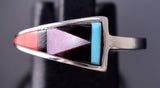 Size 9-3/4 Multistone Inlay Zuni Ring by Tammie Qualo 6K27F