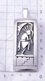 Silver Hopi Handmade Dancing Kokopelli Pendant by Augustine Mowa Jr. 3F05F