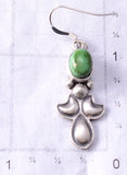 Silver & Sonoran Gold Turquoise Navajo Dangle Earrings by Sharon McCarthy 6F17X