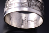 Size 11 Silver Navajo "Hogan" & Home Storytelling Ring by Elaine Becenti 5L10Z