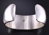 Vintage Silver Navajo Handmade Dome Shaped Bracelet stamped CT 5K10C