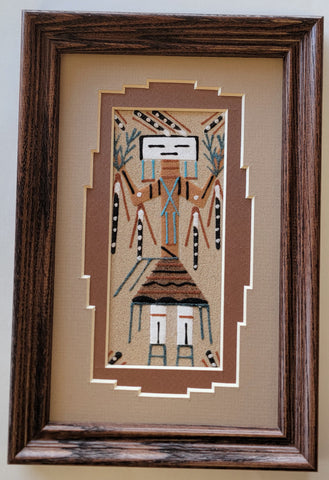 Navajo Sand Painting by Deborah Foster 6x9 - 4D10X