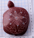 Pipestone Zuni Turtle Fetish by Andrianna Cellicion 5L09N