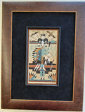 Navajo Sandpainting by Rosie Yellowhair - Humpback Yei Bi Chei - 6D02S