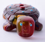 Multi-colored Rainbow Zuni Turtle Fetish by Reynold Lonasee 5L09J