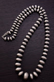 Handmade Navajo Pearl Graduated Necklace by Bryannen Halwood 3M05D