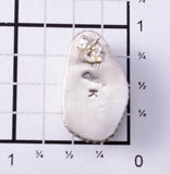 Silver & White Buffalo Turquoise Navajo Handmade Earrings by Elouise Kee 6J32H