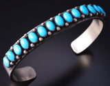 Silver & Sleeping Beauty Turquoise Navajo Bracelet by Betta Lee 5K22H