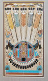 Navajo Sandpainting by Orlando Myerson -Pollen Boy Corn Beetle Girl - 6D02N