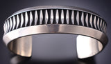 Heavy Silver Navajo Bracelet by Leander Tahe 6K28E