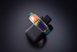 Size 7-3/4 Multistone Navajo Inlay Ring by Allen Tolino 6K27A