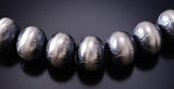 18" Silver Handmade 12mm Navajo Pearls Necklace by Bryannen Halwood 6F22W