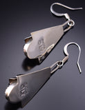 Purple Spiny Oyster Shell Navajo Squash Blossom Earrings - 6K02G