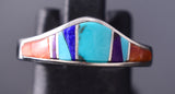 Size 6 Navajo Multistone Inlay Ring by Evangeline David 6K27J