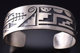 Silver Hopi Handmade Pottery Design Bracelet by Trinidad Lucas 5J18R