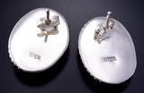 Silver & Turquoise Navajo Post Earrings by Rita Largo 5G18N