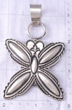 Silver Navajo Handstamped Star Concho Pendant by Roland Dixson 6H25F