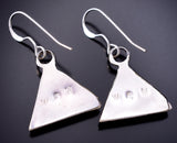 Silver & Turquoise Multistone Zuni Inlay Earrings by Wilton & Carol Niiha 6D20Y