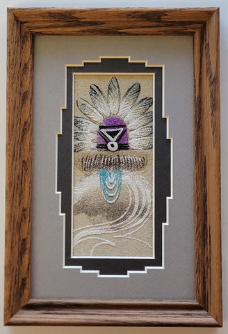 Navajo Sandpainting by Michael Watchman - Yei Bi Chei 6D01J