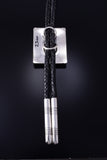 Silver & #8 Spiderweb Turquoise Navajo Men's Bolo Tie by Erick Begay 5H03W