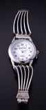Silver Navajo Handmade Flowing River Watch by James Bahe 4F25M