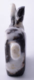 White and Black Marble Zuni Rabbit Fetish by Alvin Lamy - 5L09C