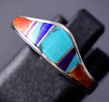 Size 6 Navajo Multistone Inlay Ring by Evangeline David 6K27J