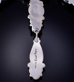 Silver & Golden Hills Turquoise Fresh Pearl Navajo Necklace by Erick Begay 5H03X