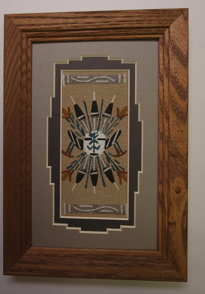 Navajo Sandpainting by Marlene Doby - Sun Design 5J08R