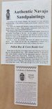 Navajo Sandpainting by Orlando Myerson -Pollen Boy Corn Beetle Girl - 6D02N