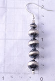 Silver Navajo Pearls Stacked Earrings by Treva Jim 5G16U