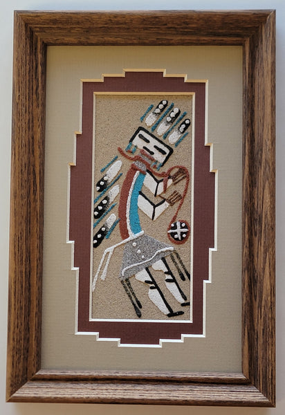 Navajo Sandpainting by Marlene Doby - Yei-Bi-Chei design 6D01B