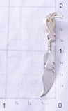 Silver & Opal Navajo Handmade Eagle Feather Earrings - Robertson Morrison 6D27Y