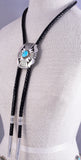 Classic Navajo Turquoise Bolo By T&R Singer 5L11A