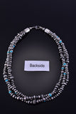 3 Strand Navajo Pearl Necklace 18 inches long 2J20S