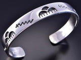 Rain Cloud and Lightning Hopi Bracelet by Gerald Lomaventema 2K13N