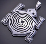 Mimbres Pottery Amphibian pendant by Gerald Lomaventema 2K10B