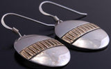 ZBM 14k Gold & Silver Stamped  Earrings by Erick Begay - AJ13R