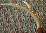 Beaded Antler & Feather Peace Pipe Wall Art NJ02S