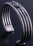 ZBM  All Silver Diamond Bracelet by Erick Begay- NJ20F