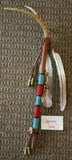 Beaded Antler & Feather Peace Pipe Wall Art NJ02S