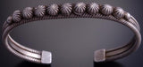 ZBM All Silver Conchos Row  Bracelet by Erick Begay ES02F