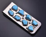 Navajo Turquoise Nugget Money Clip by Curt Cheama 7L15F